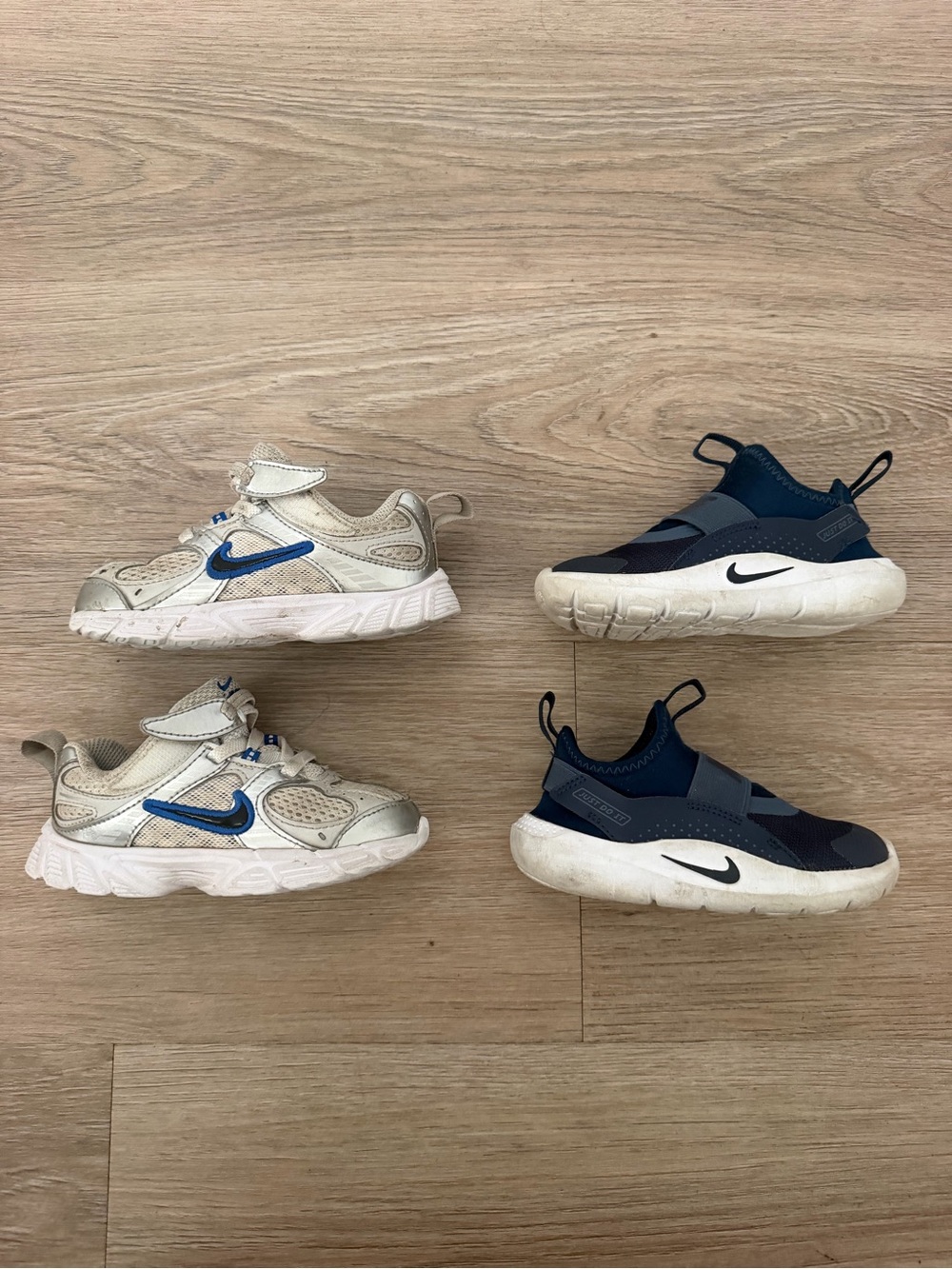 Nike Toddler Boy Blue Sneakers Bundle Size 8C